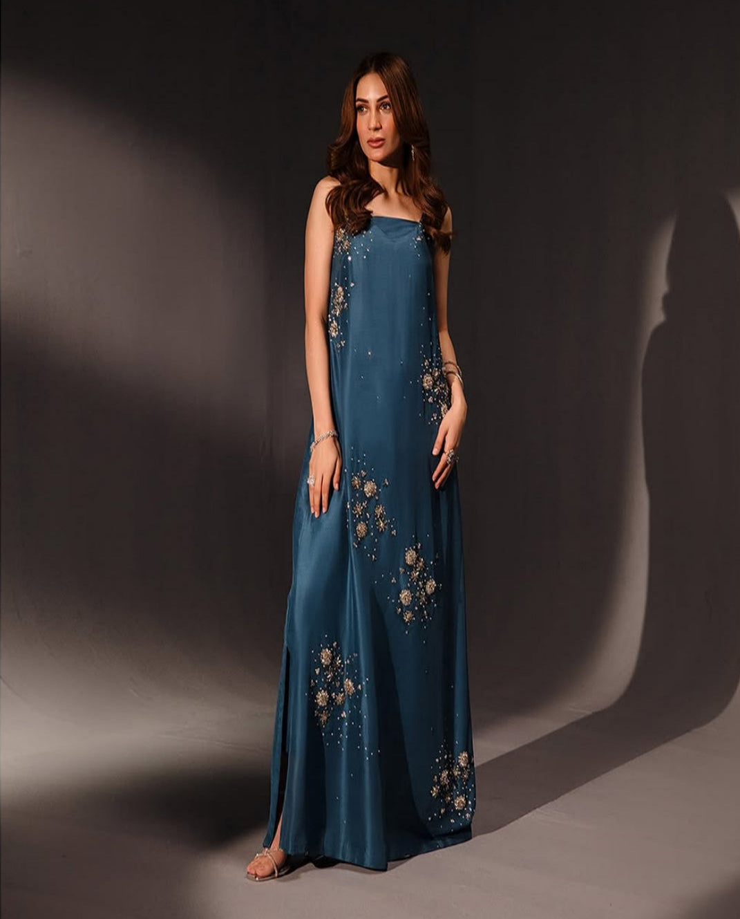 FS-TEAL BLOSSOM STITCH