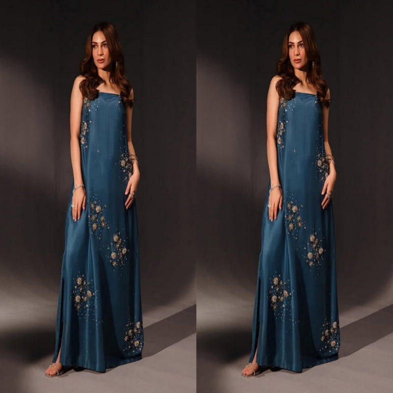 FS-TEAL BLOSSOM STITCH