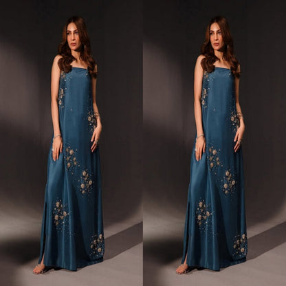 FS-TEAL BLOSSOM STITCH