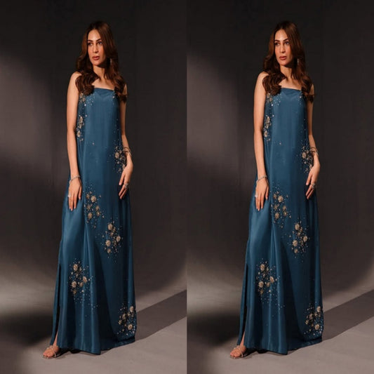 FS-TEAL BLOSSOM STITCH